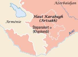 Situation géographique du Haut-Karabagh