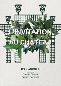 Affiche de l'invitation au Château, de Jean Anouilh